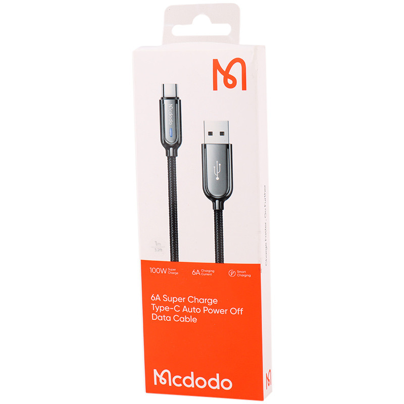 کابل تایپ سی فست شارژ Mcdodo CA-6190 6A QC4.0 100W 1m
