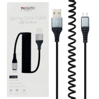 کابل فنری میکرو یو اس بی Yesido CA38 1.5m