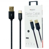 کابل تایپ سی Yesido CA33 1.2m روکش دار