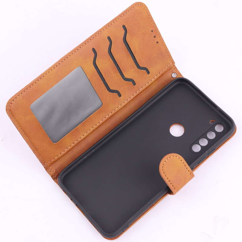 کیف چرمی مگنتی محافظ لنزدار Xiaomi Redmi Note 8