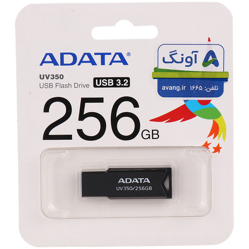 فلش 256 گیگ ای دیتا Adata UV350 USB3.2