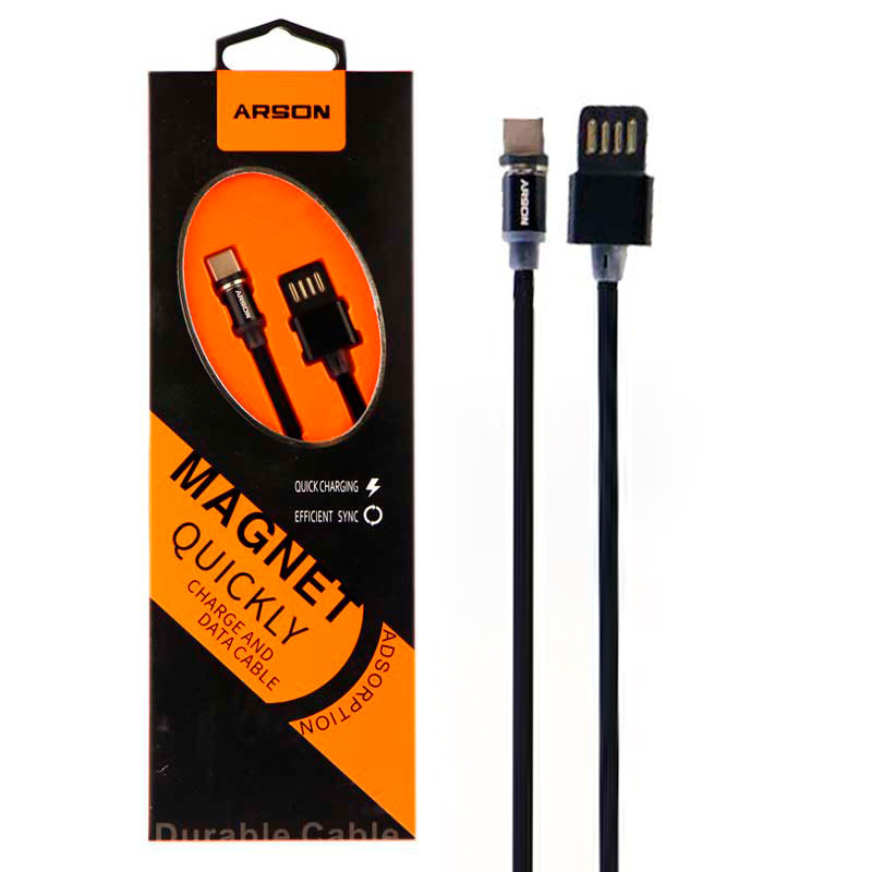 کابل مگنتی Arson AN-M1 1m Type-C روکش دار