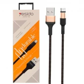 کابل کنفی میکرو یو اس بی Yesido CA-21 1.2m 2.4A
