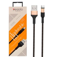 کابل کنفی میکرو یو اس بی Yesido CA-21 1.2m 2.4A