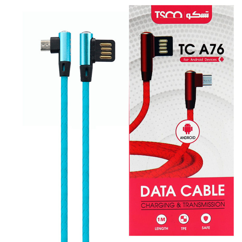 کابل میکرو یو اس بی TSCO TC A76 1m دو سر L
