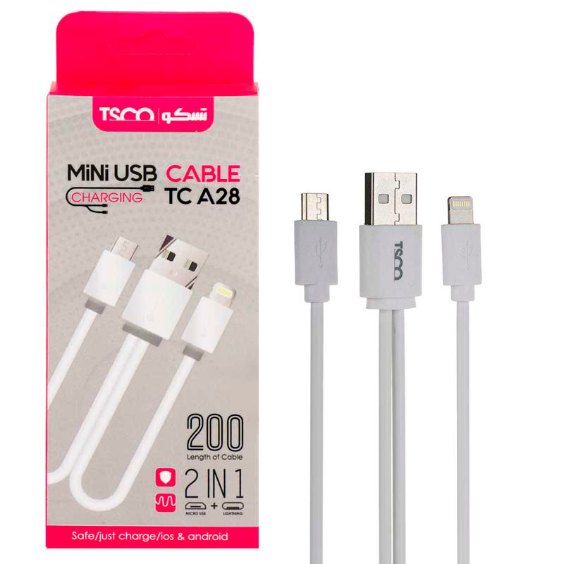 کابل ۲ سر TSCO TC A28 20cm