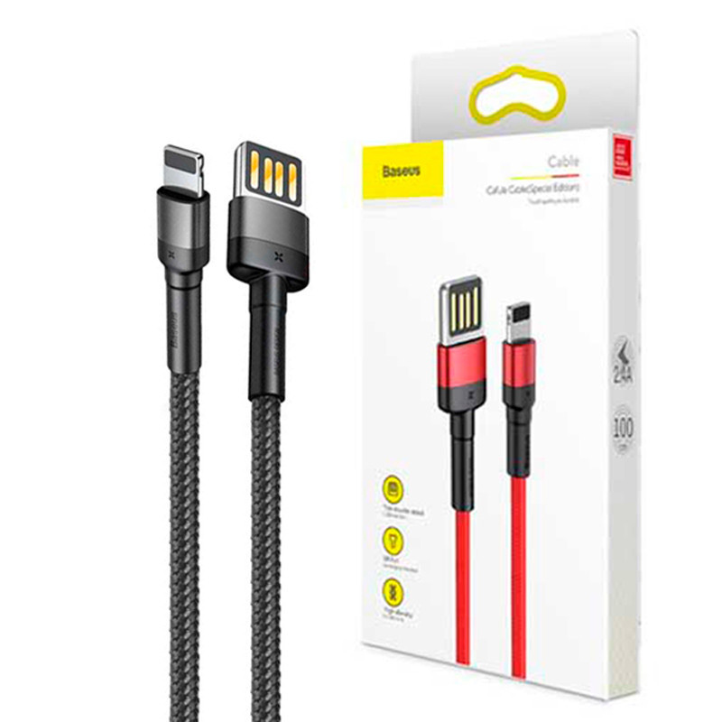 کابل کنفی آیفونی Baseus Cafule Cable CALKLF-HG1 1m