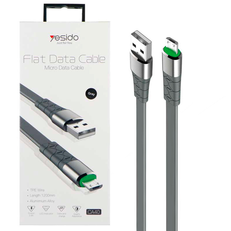 کابل میکرو یو اس بی Yesido CA40 2.4A 1.2m