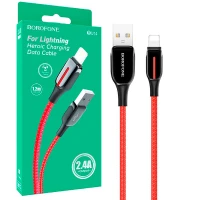 کابل آیفونی Borofone Heroic BU14 2.4A 1.2m