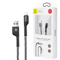 کابل کنفی آیفونی Baseus Confidant Anti-break CALZJ-B01 1.5m