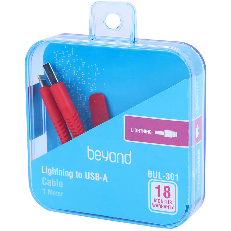 کابل آیفونی فست شارژ Beyond BUL-301 2.1A 1m
