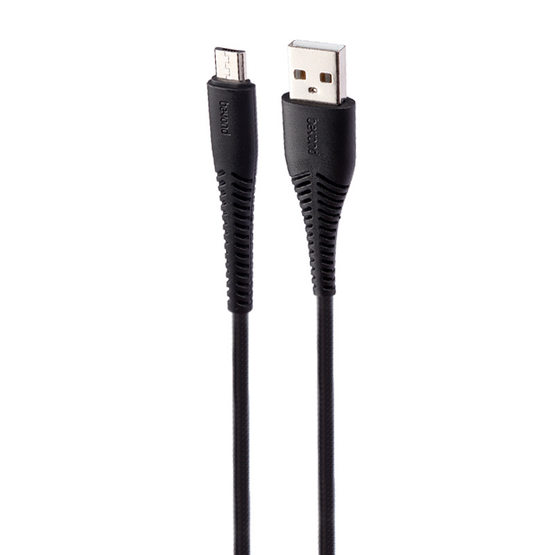 کابل میکرو یو اس بی فست شارژ Beyond BUM-302 2.1A 2m