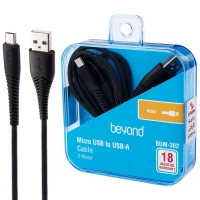 کابل میکرو یو اس بی فست شارژ Beyond BUM-302 2.1A 2m