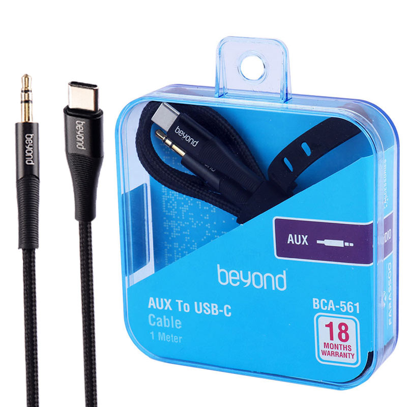 کابل تبدیل Type-C به AUX بیاند BCA-561 طول 1 متر