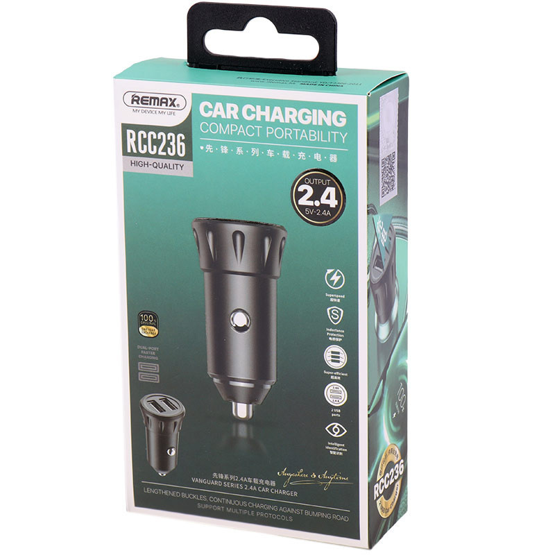 شارژر فندکی فست شارژ Remax RCC236 2.4A 12W