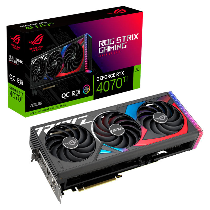 کارت گرافیک Asus ROG Strix GeForce RTX 4070 Ti OC 12GB GDDR6X 192Bit