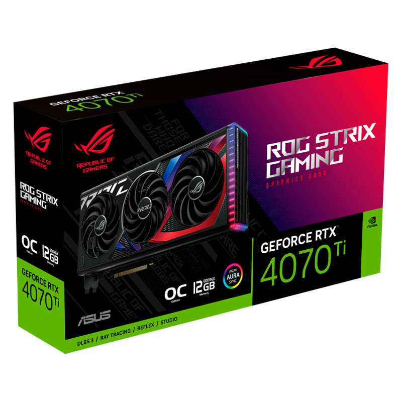 کارت گرافیک Asus ROG Strix GeForce RTX 4070 Ti OC 12GB GDDR6X 192Bit