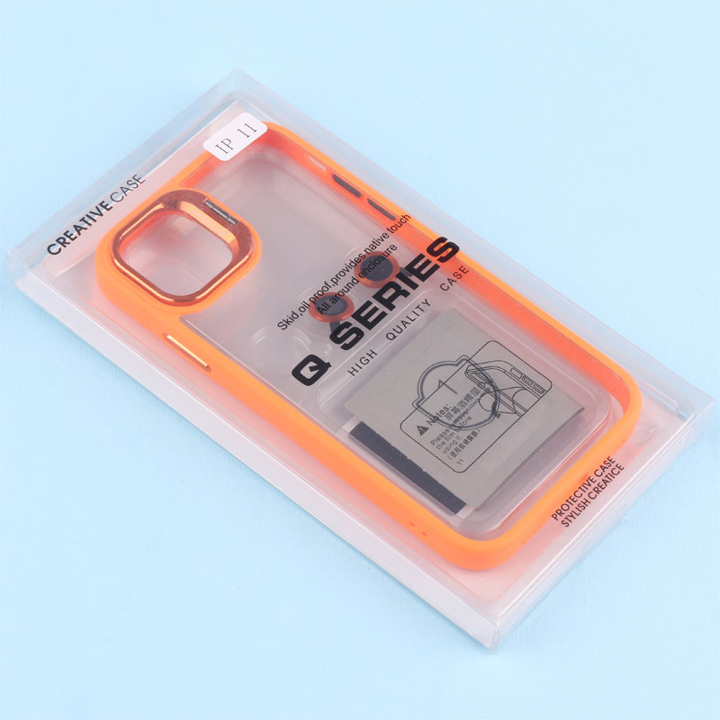 قاب PC شفاف Eason Case استند شو + محافظ لنز رینگی iPhone 11