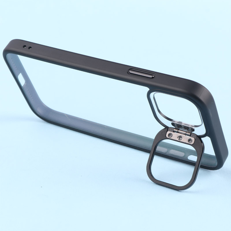 قاب PC شفاف Eason Case استند شو + محافظ لنز رینگی iPhone 11