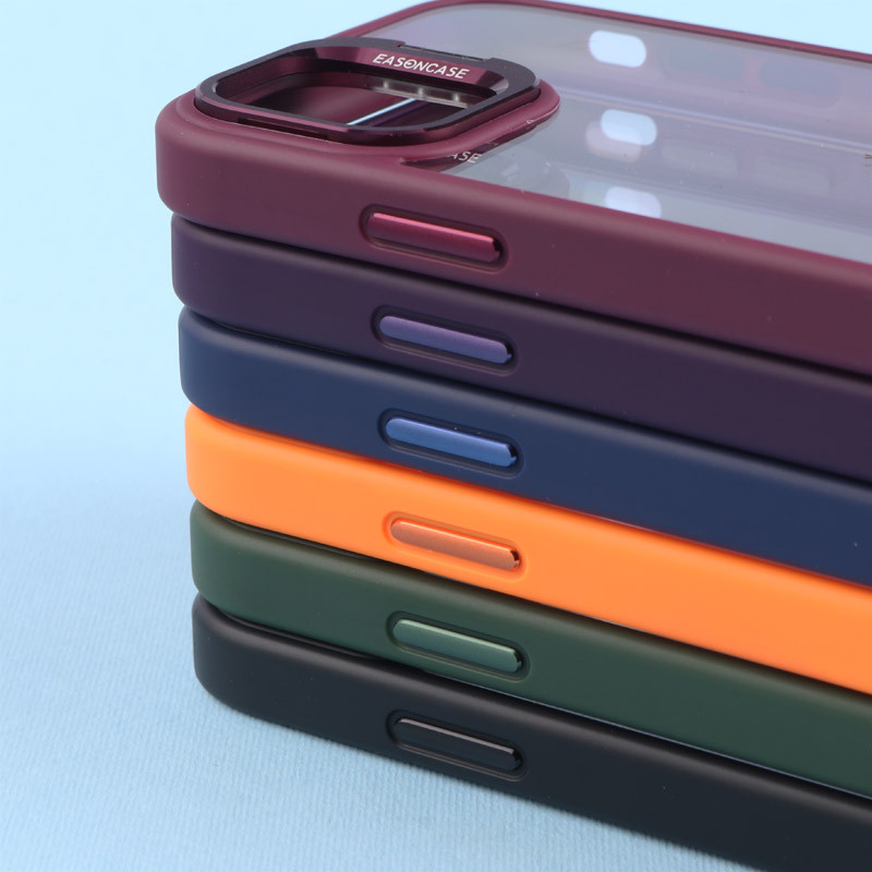 قاب PC شفاف Eason Case استند شو + محافظ لنز رینگی iPhone 11