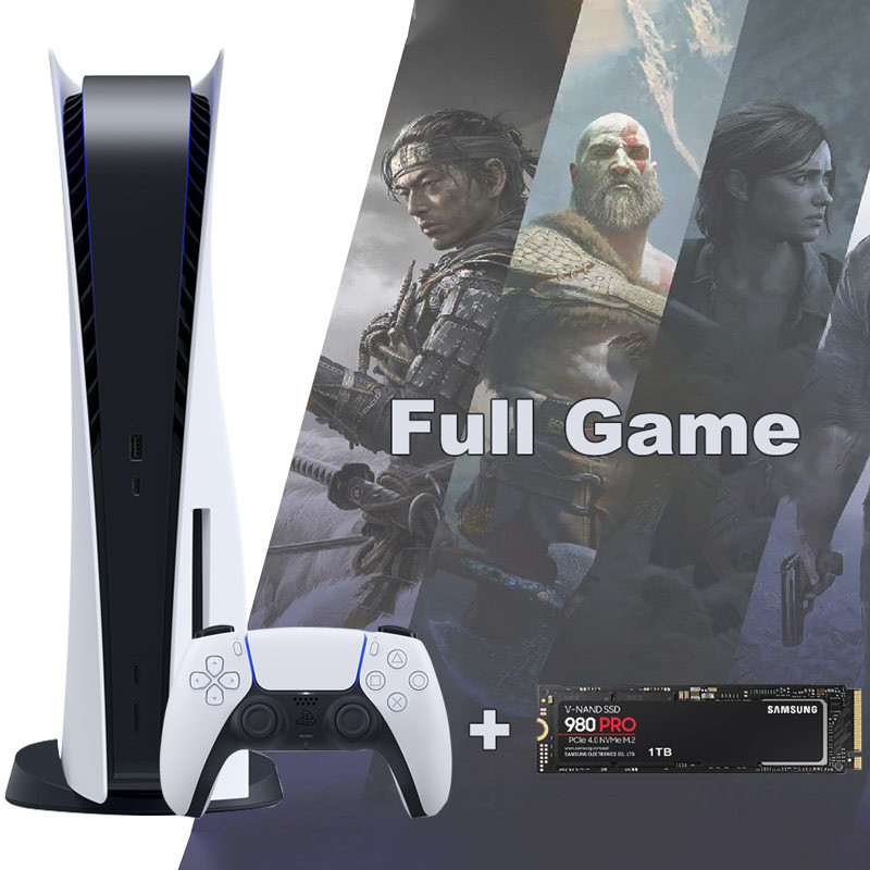 کنسول بازی سونی Sony PlayStation 5 Standard 825GB SSD (V1200) + حافظه Samsung 980Pro 1TB Full Game