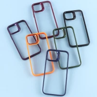 قاب PC شفاف Eason Case استند شو + محافظ لنز رینگی iPhone 12