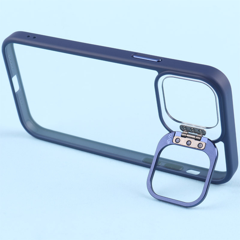 قاب PC شفاف Eason Case استند شو + محافظ لنز رینگی iPhone 12