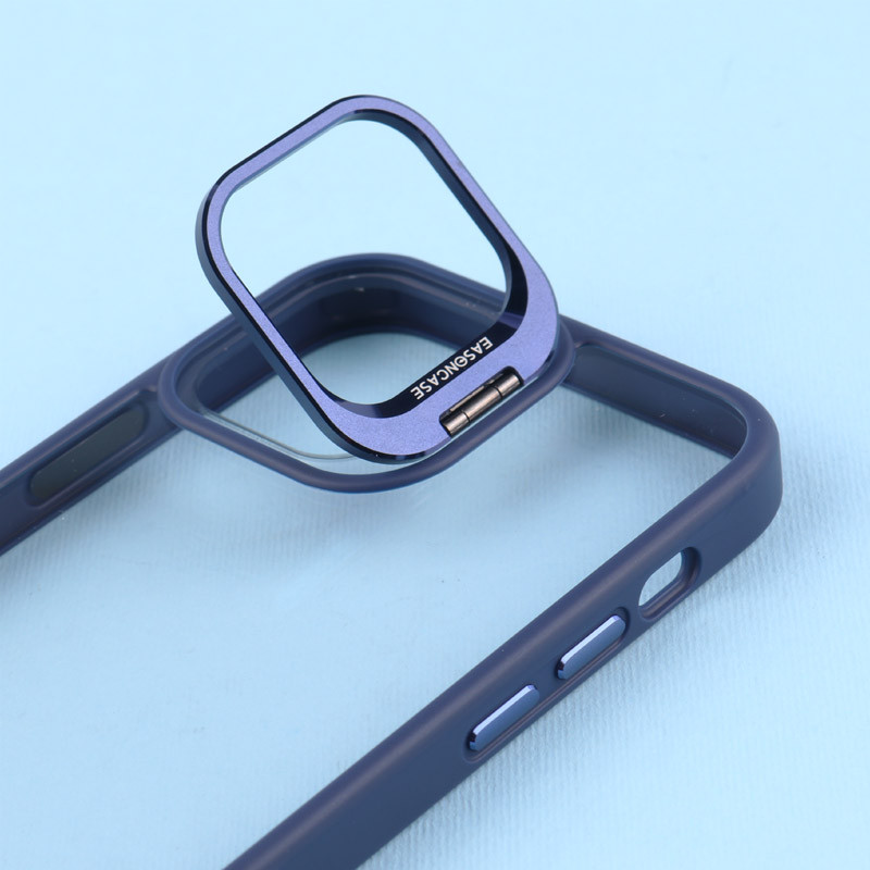 قاب PC شفاف Eason Case استند شو + محافظ لنز رینگی iPhone 12