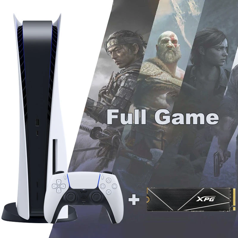 کنسول بازی سونی Sony PlayStation 5 Standard 825GB SSD (V1216) + حافظه XPG GAMMIX S70 BLADE 1TB Full Game