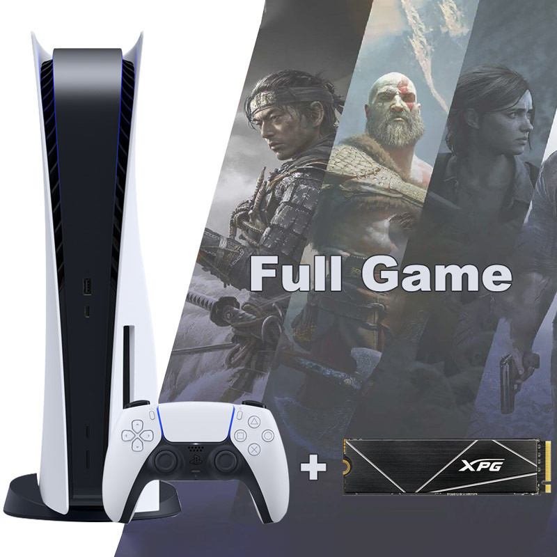 کنسول بازی سونی Sony PlayStation 5 Standard 825GB SSD (V1216) + حافظه XPG GAMMIX S70 BLADE 1TB Full Game