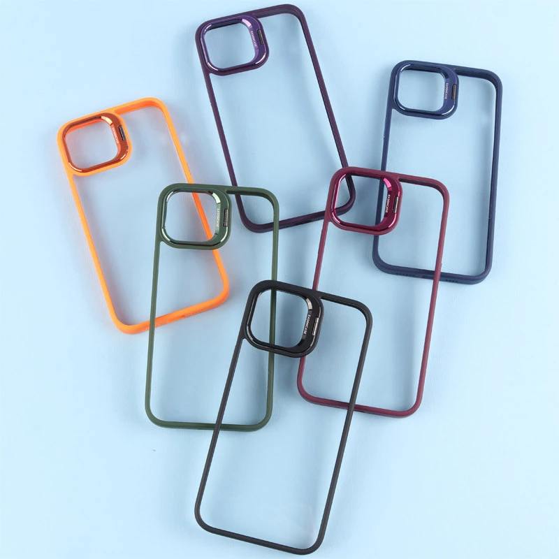 قاب PC شفاف Eason Case استند شو + محافظ لنز رینگی iPhone 12 Pro Max