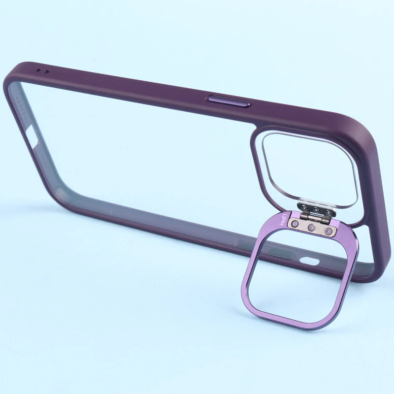 قاب PC شفاف Eason Case استند شو + محافظ لنز رینگی iPhone 12 Pro Max