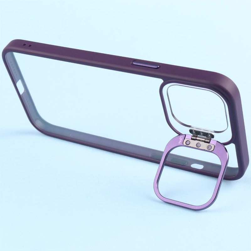 قاب PC شفاف Eason Case استند شو + محافظ لنز رینگی iPhone 12 Pro Max