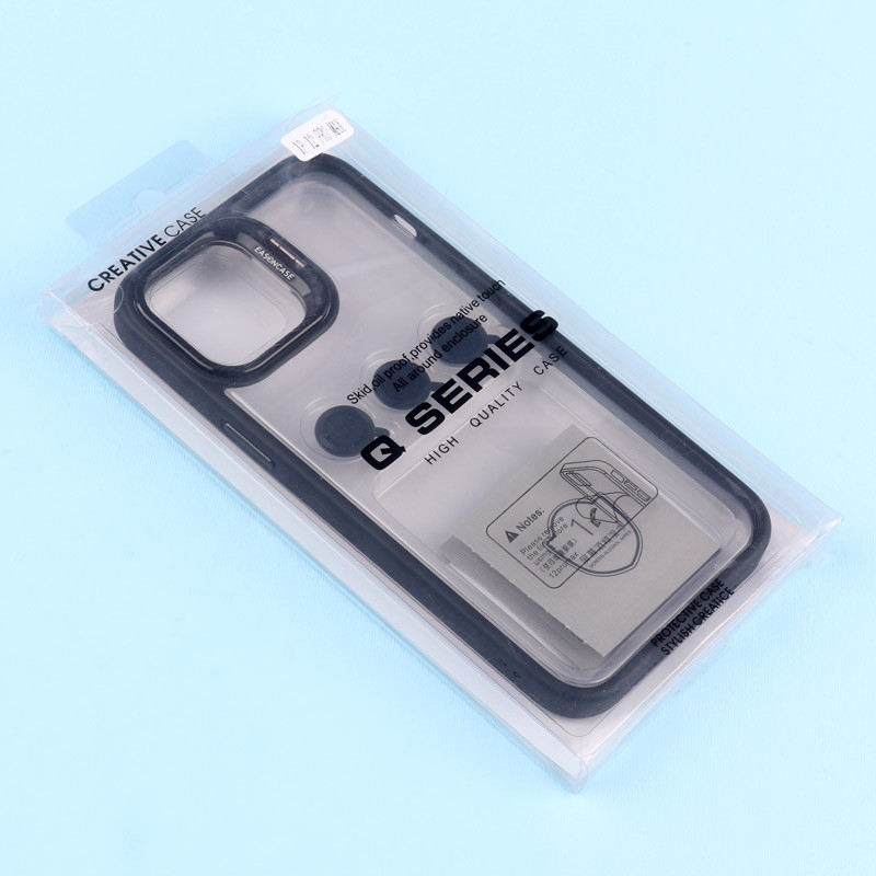 قاب PC شفاف Eason Case استند شو + محافظ لنز رینگی iPhone 12 Pro Max