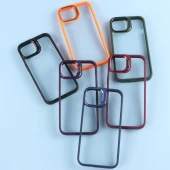 قاب PC شفاف Eason Case استند شو + محافظ لنز رینگی iPhone 13