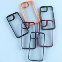 قاب PC شفاف Eason Case استند شو + محافظ لنز رینگی iPhone 13