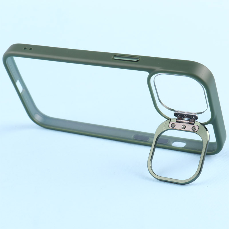 قاب PC شفاف Eason Case استند شو + محافظ لنز رینگی iPhone 13