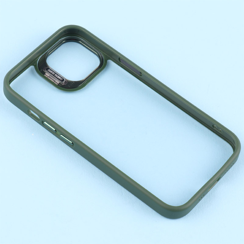 قاب PC شفاف Eason Case استند شو + محافظ لنز رینگی iPhone 13