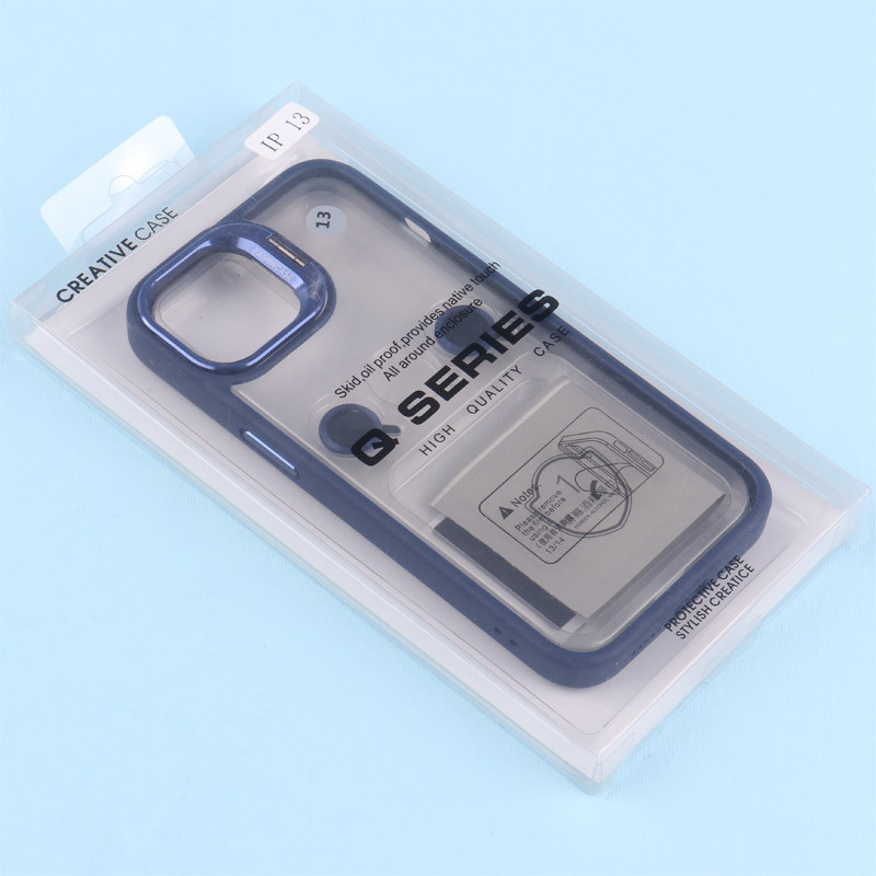 قاب PC شفاف Eason Case استند شو + محافظ لنز رینگی iPhone 13