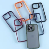 قاب PC شفاف Eason Case استند شو + محافظ لنز رینگی iPhone 13 Pro