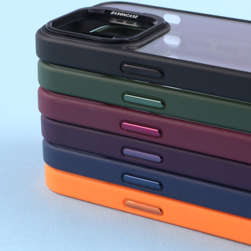 قاب PC شفاف Eason Case استند شو + محافظ لنز رینگی iPhone 13 Pro