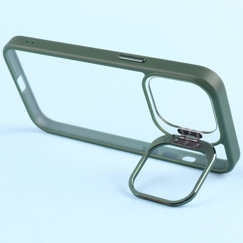 قاب PC شفاف Eason Case استند شو + محافظ لنز رینگی iPhone 13 Pro