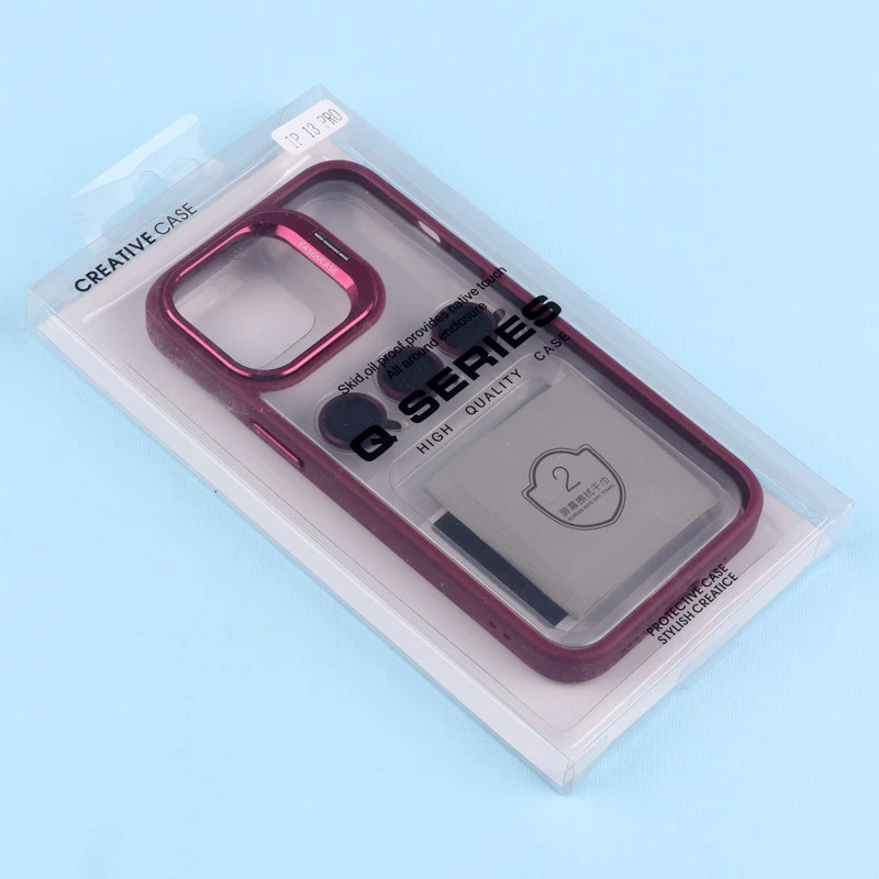 قاب PC شفاف Eason Case استند شو + محافظ لنز رینگی iPhone 13 Pro