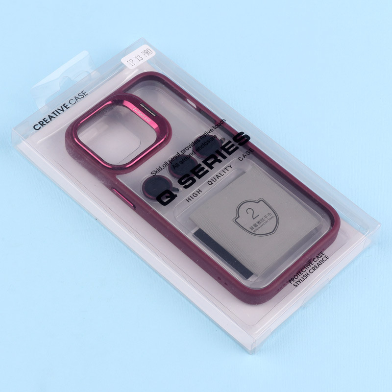 قاب PC شفاف Eason Case استند شو + محافظ لنز رینگی iPhone 13 Pro