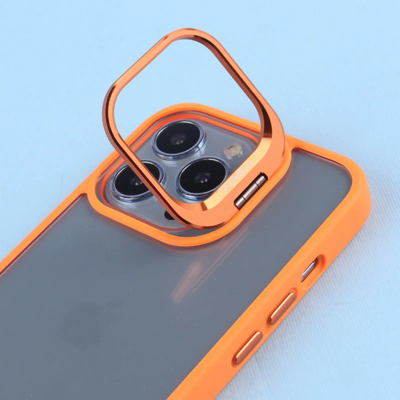 قاب PC شفاف Eason Case استند شو + محافظ لنز رینگی iPhone 13 Pro
