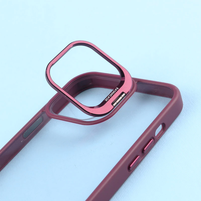 قاب PC شفاف Eason Case استند شو + محافظ لنز رینگی iPhone 13 Pro Max