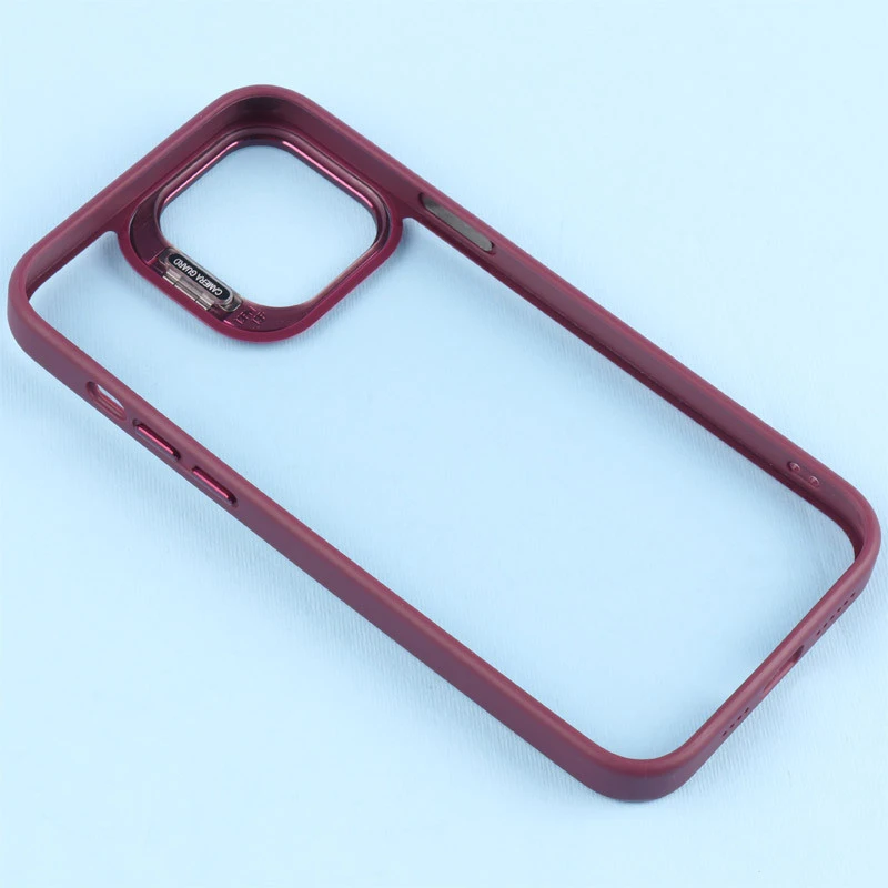 قاب PC شفاف Eason Case استند شو + محافظ لنز رینگی iPhone 13 Pro Max