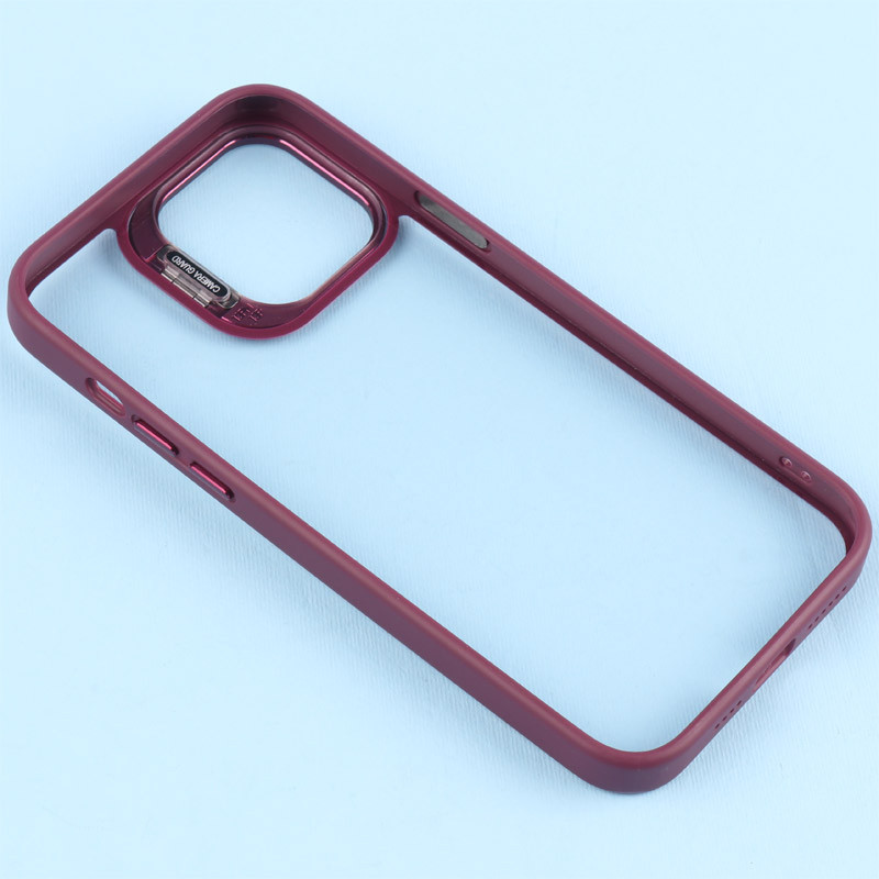 قاب PC شفاف Eason Case استند شو + محافظ لنز رینگی iPhone 13 Pro Max