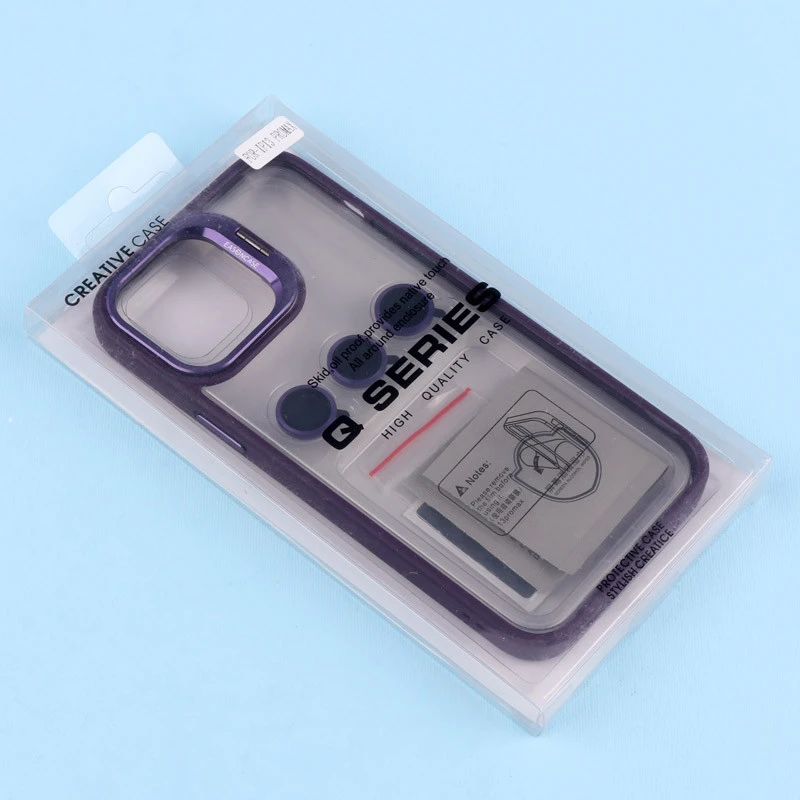 قاب PC شفاف Eason Case استند شو + محافظ لنز رینگی iPhone 13 Pro Max