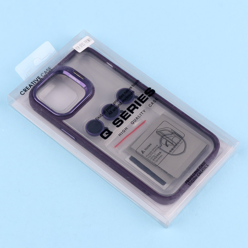 قاب PC شفاف Eason Case استند شو + محافظ لنز رینگی iPhone 13 Pro Max
